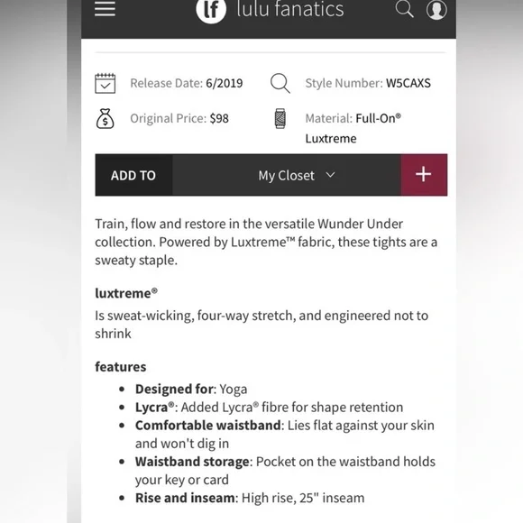 Lululemon Wunder Under High-Rise 25” Leggings - chambray - Picture 3 of 13